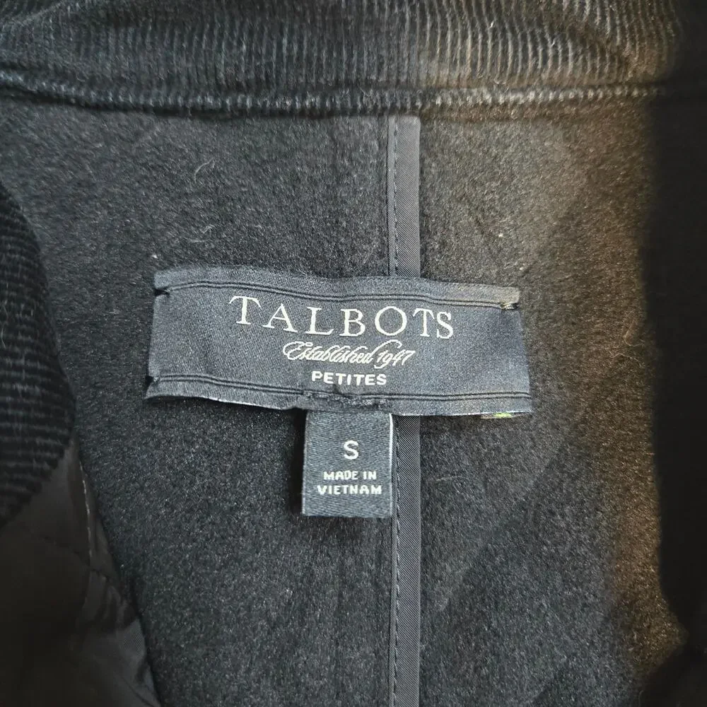 Talbots Quilted Vest Women Small Petite Corduroy Collar Button Up Layering - Picture 6 of 10